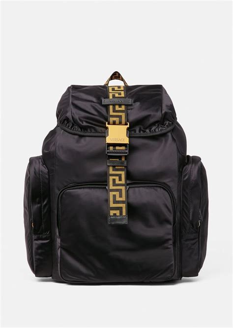 versace rucksack schwarz gold|Versace backpacks for men.